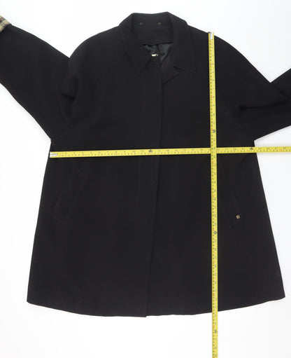 Womens UK Size L Viyella Black Overcoat