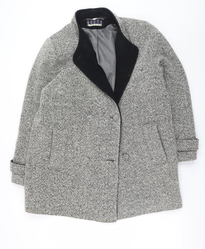 Womens UK Size 14 Kesta London Grey Overcoat