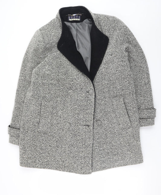 Womens UK Size 14 Kesta London Grey Overcoat
