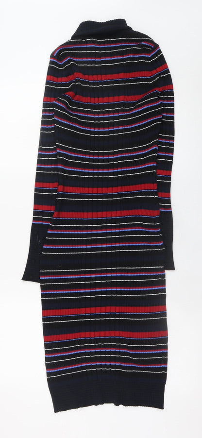 Next Womens Multicoloured Size 14 Knit Midi Bodycon Dress