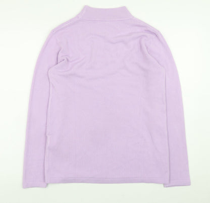 Womens UK Size 10 Damart Purple Pullover Jumper