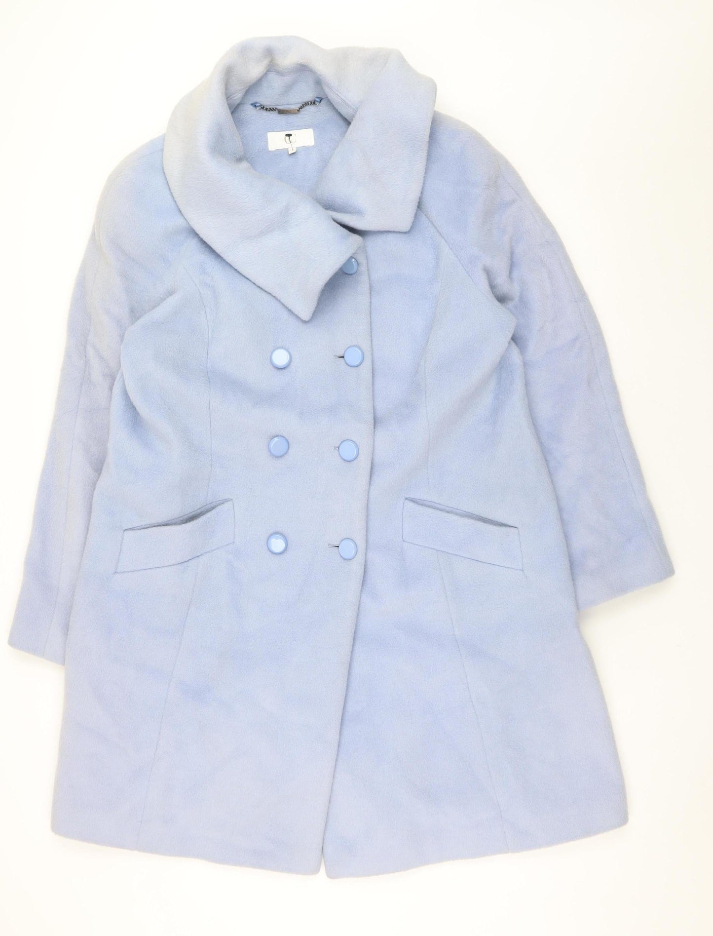 Womens UK Size 18 CC Blue Overcoat
