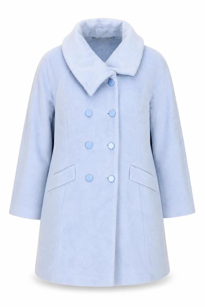 Womens UK Size 18 CC Blue Overcoat