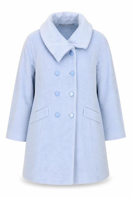 Womens UK Size 18 CC Blue Overcoat