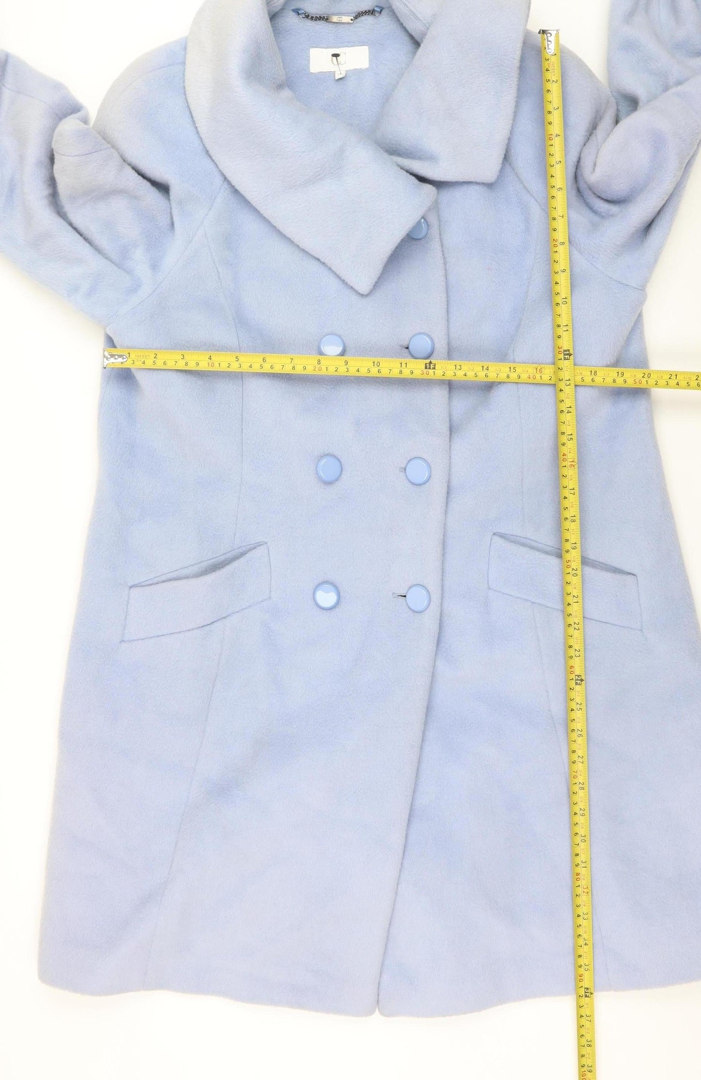Womens UK Size 18 CC Blue Overcoat