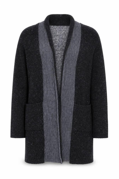 Womens UK Size S Sandwich Grey Cardigan Jumper