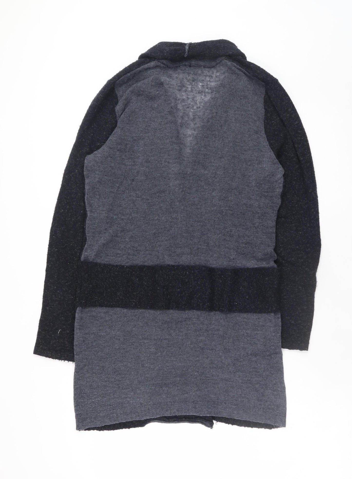 Womens UK Size S Sandwich Grey Cardigan Jumper