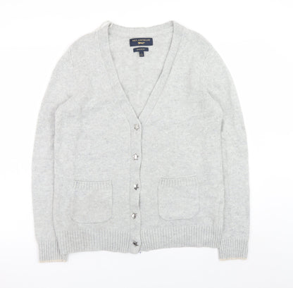 Womens UK Size 14 Paul Costelloe Grey Cardigan Jumper
