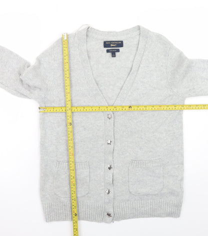 Womens UK Size 14 Paul Costelloe Grey Cardigan Jumper