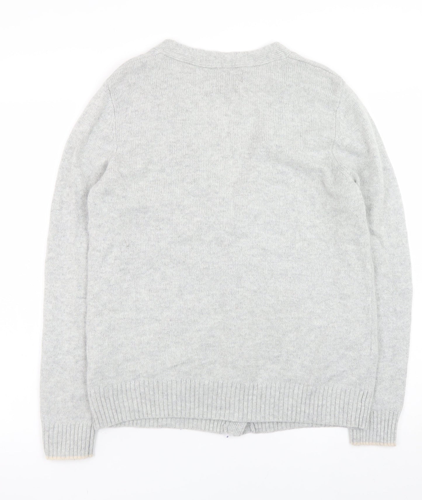 Womens UK Size 14 Paul Costelloe Grey Cardigan Jumper