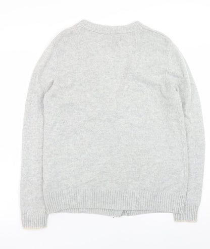 Womens UK Size 14 Paul Costelloe Grey Cardigan Jumper