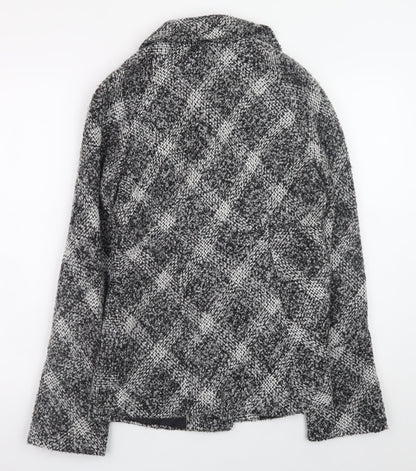 Womens UK Size 8 Marks and Spencer Grey Pea Coat