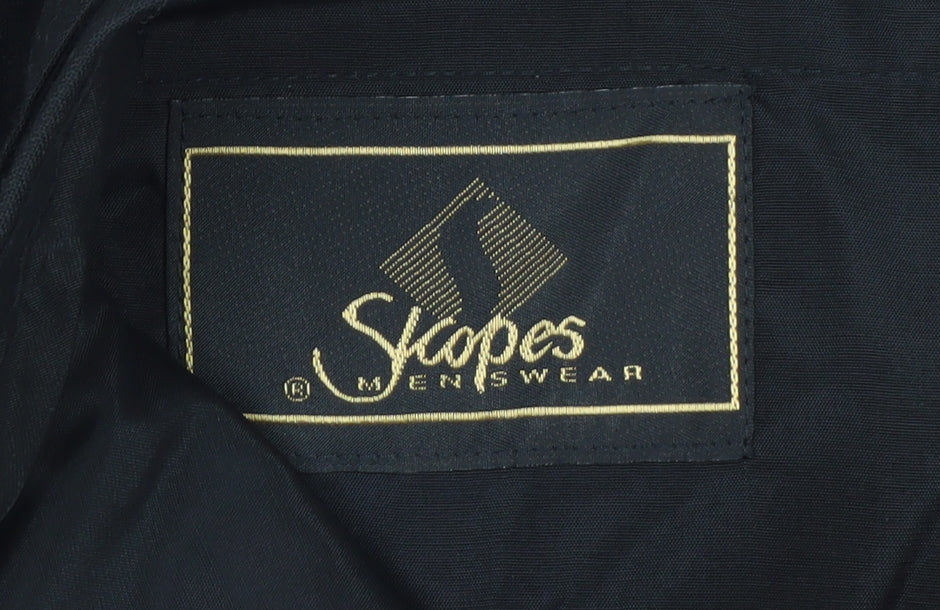 Mens UK Size 36S Skopes Regular Fit Dress Pants Black Trousers