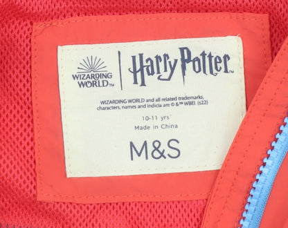 Boys UK Size 10-11 Years Marks and Spencer Red Windbreaker Coat