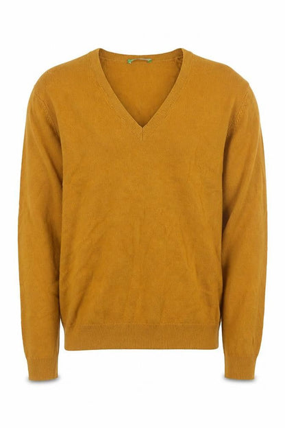 Mens UK Size L United Colors of Benetton Brown Pullover Jumper