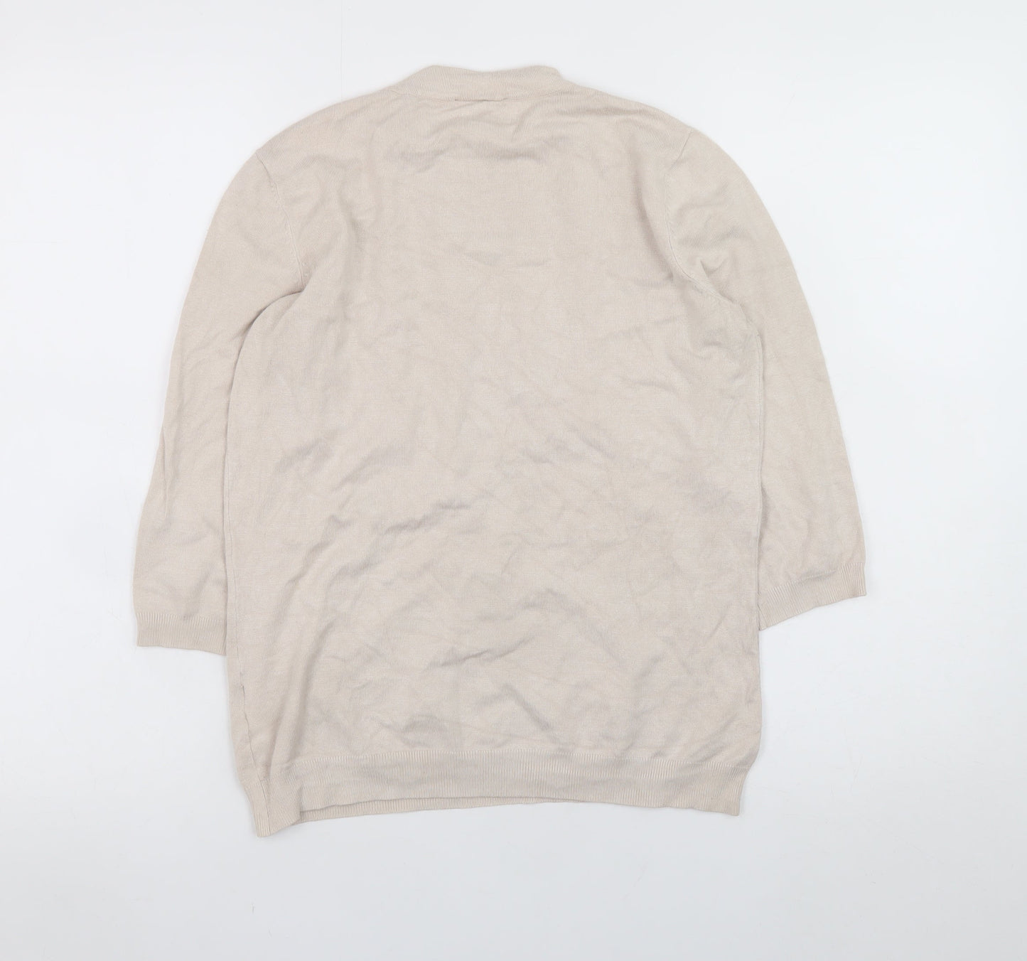 Womens UK Size M Warehouse Beige Pullover Jumper