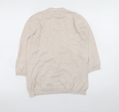 Womens UK Size M Warehouse Beige Pullover Jumper