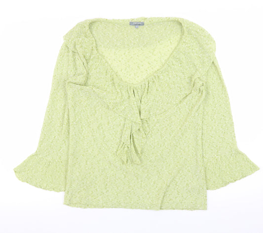 Womens UK Size 12 Marks and Spencer Green Pullover Jumper