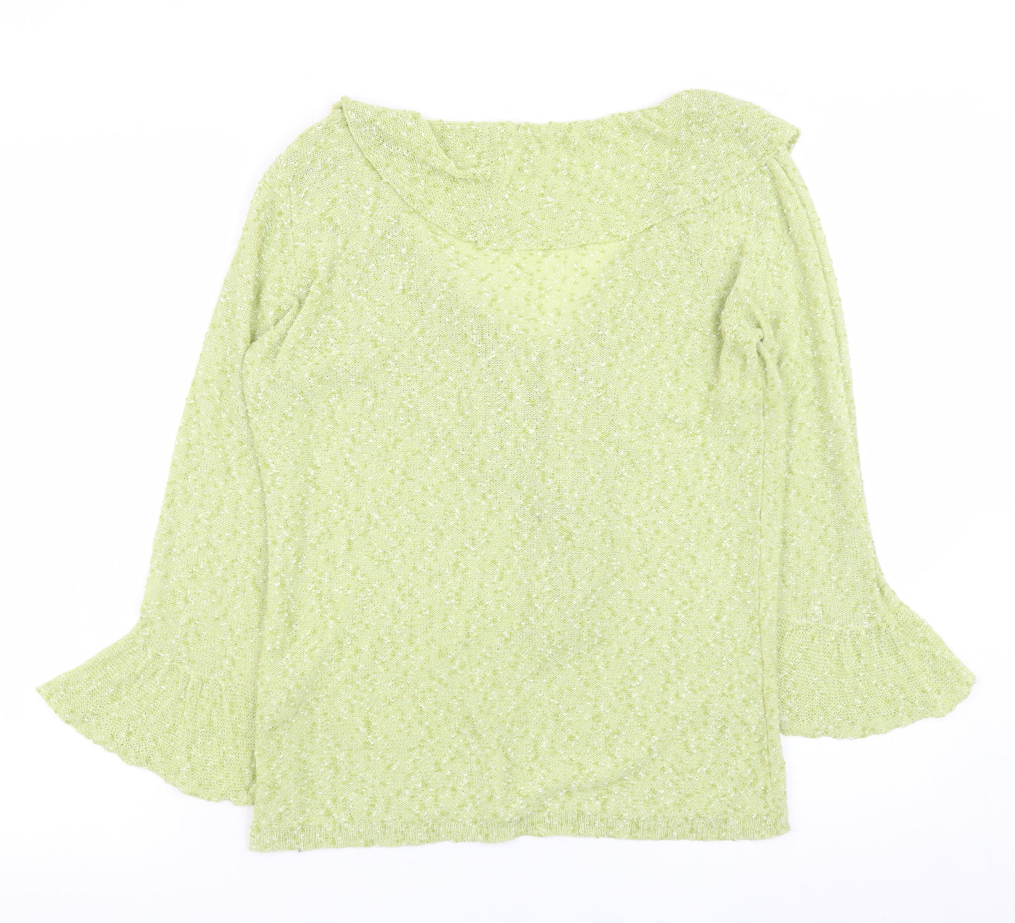 Womens UK Size 12 Marks and Spencer Green Pullover Jumper