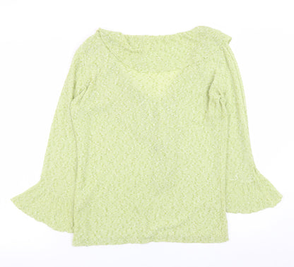 Womens UK Size 12 Marks and Spencer Green Pullover Jumper