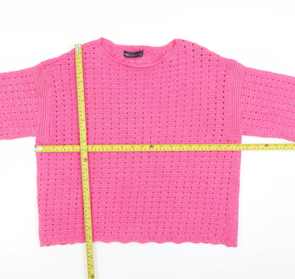 Womens UK Size L Marks and Spencer Pink Pullover Jumper