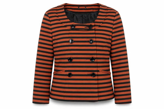 Womens UK Size 14 M&Co Orange Pea Coat
