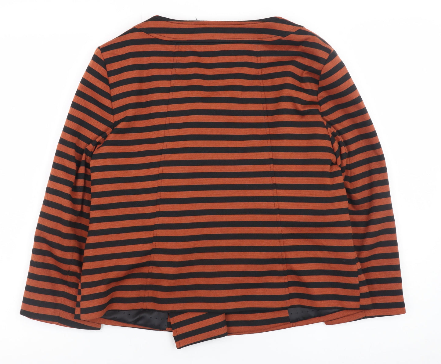 Womens UK Size 14 M&Co Orange Pea Coat