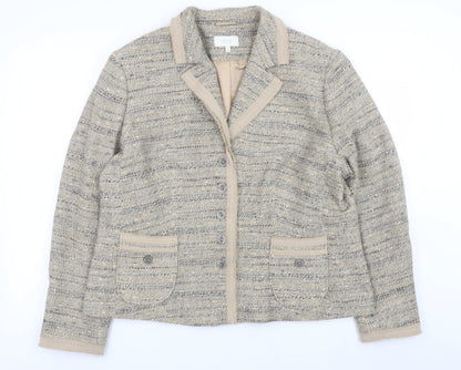 Womens UK Size 20 Marks and Spencer Beige Cardigan Jumper