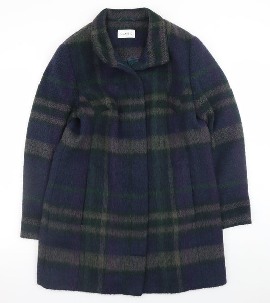 Womens UK Size 12 Marks and Spencer Multicoloured Overcoat