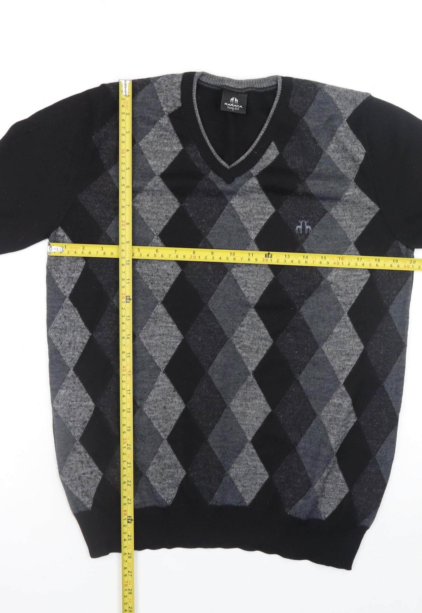 Mens UK Size L Karaca Grey Pullover Jumper