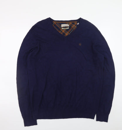 Mens UK Size 2XL El Ganso Blue Pullover Jumper