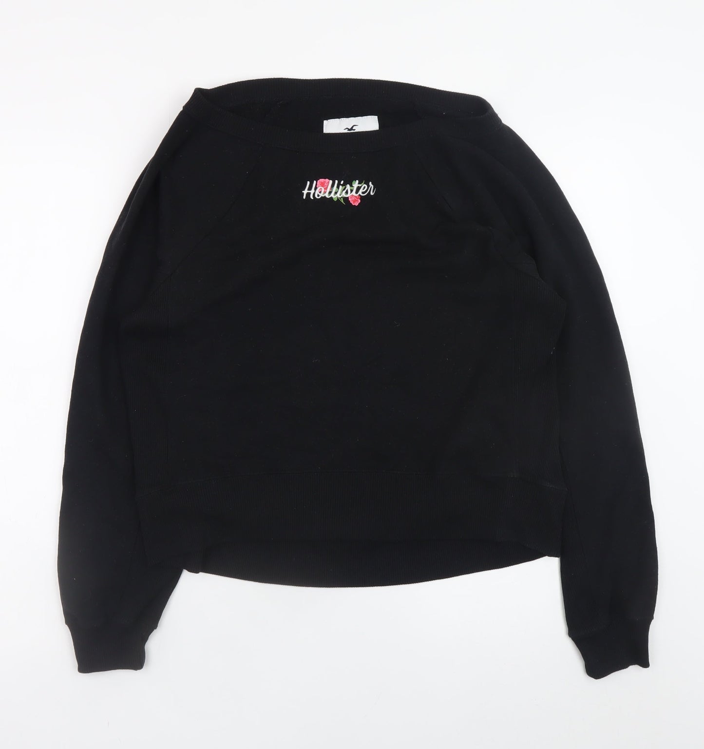 Womens UK Size S Hollister Black Pullover Sweatshirt
