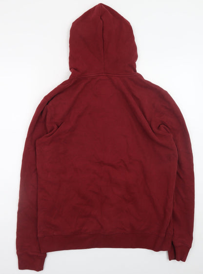 Mens UK Size L Meraki Red Pullover Hoodie