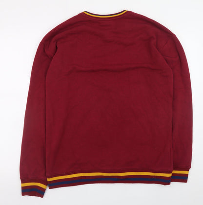 Mens UK Size S Harry Potter Red Pullover Sweatshirt