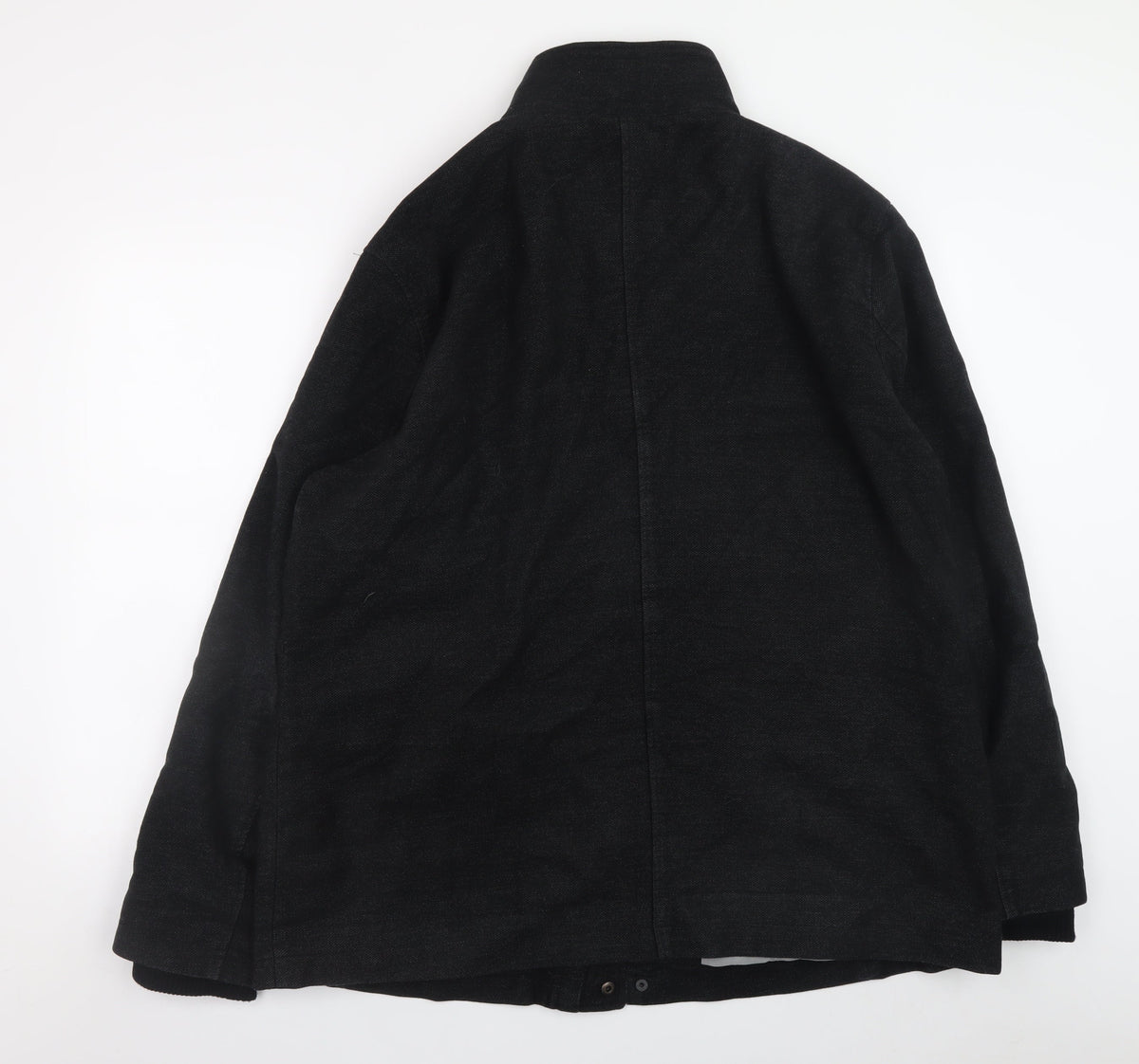 Mens UK Size 2XL Marks and Spencer Black Overcoat