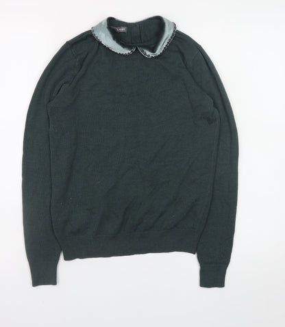 Womens UK Size 8 Laura Ashley Green Pullover Jumper