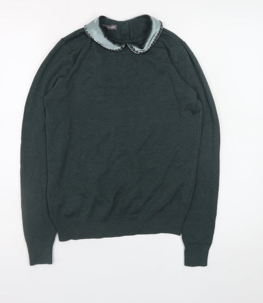 Womens UK Size 8 Laura Ashley Green Pullover Jumper