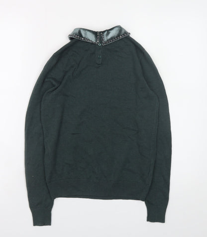 Womens UK Size 8 Laura Ashley Green Pullover Jumper