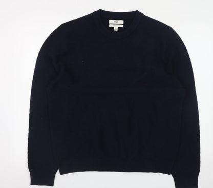 Mens UK Size L Marks and Spencer Blue Pullover Jumper