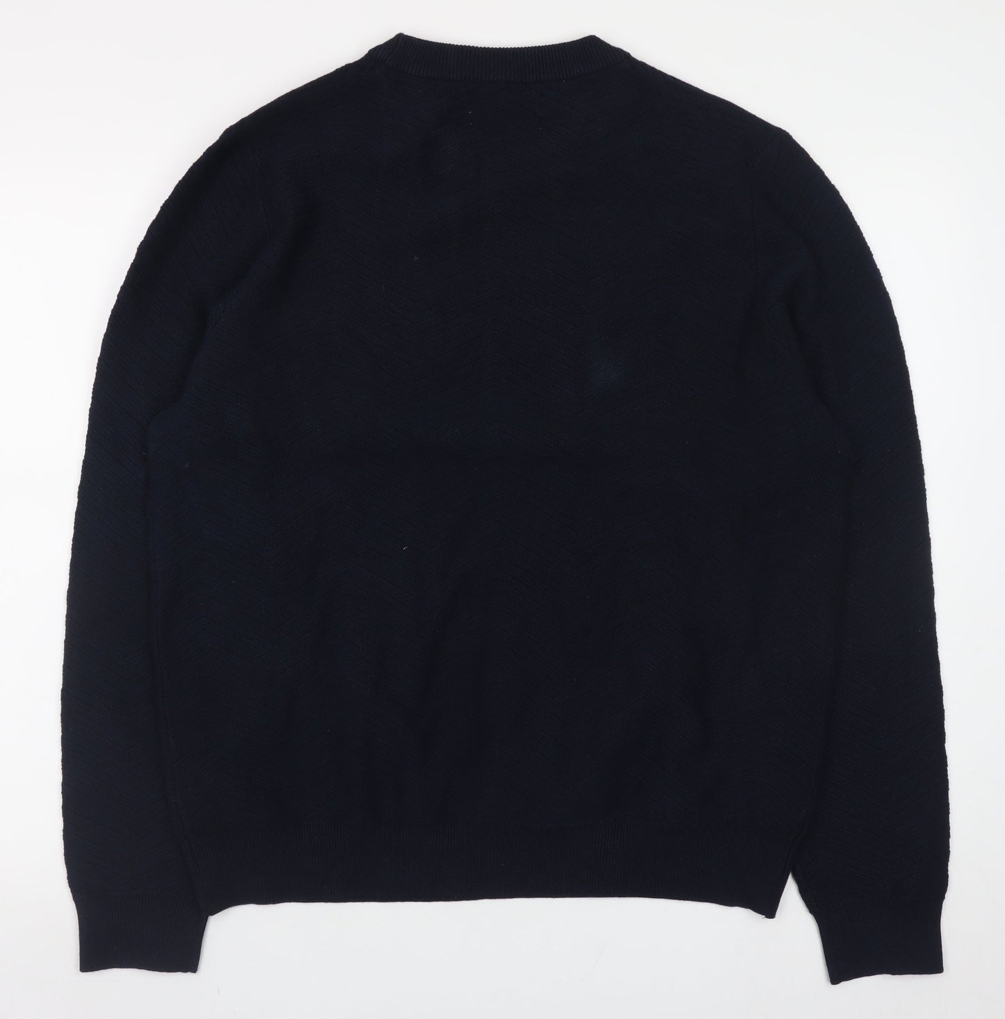 Mens UK Size L Marks and Spencer Blue Pullover Jumper