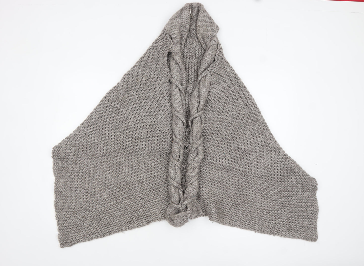 Womens UK Size One Size Mango Grey Cape Jumper