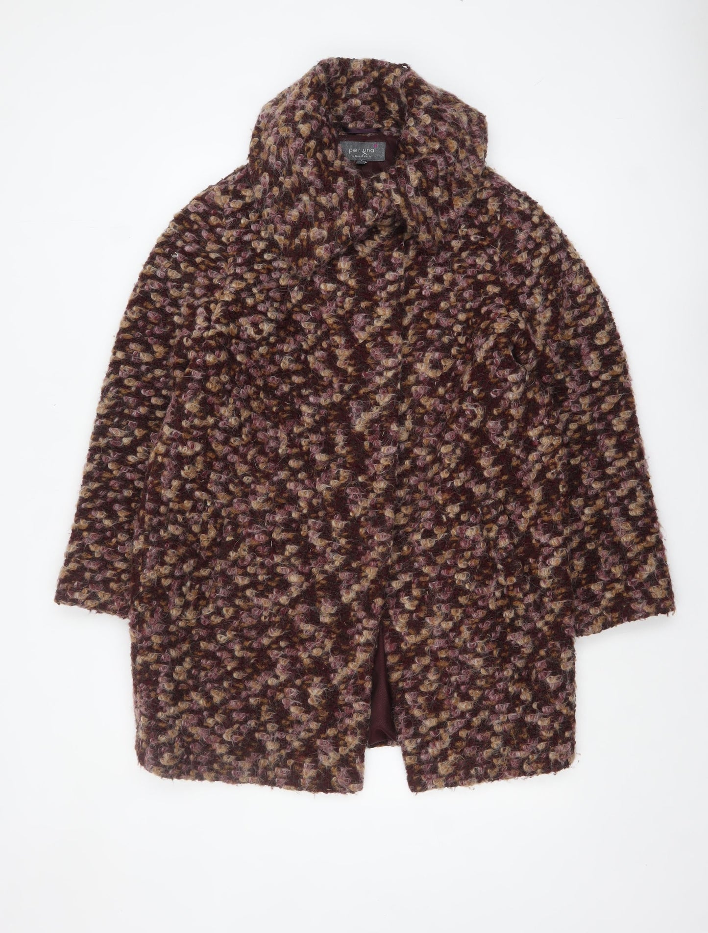 Womens UK Size 14 Marks and Spencer Brown Overcoat