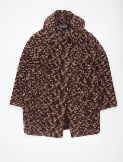 Womens UK Size 14 Marks and Spencer Brown Overcoat