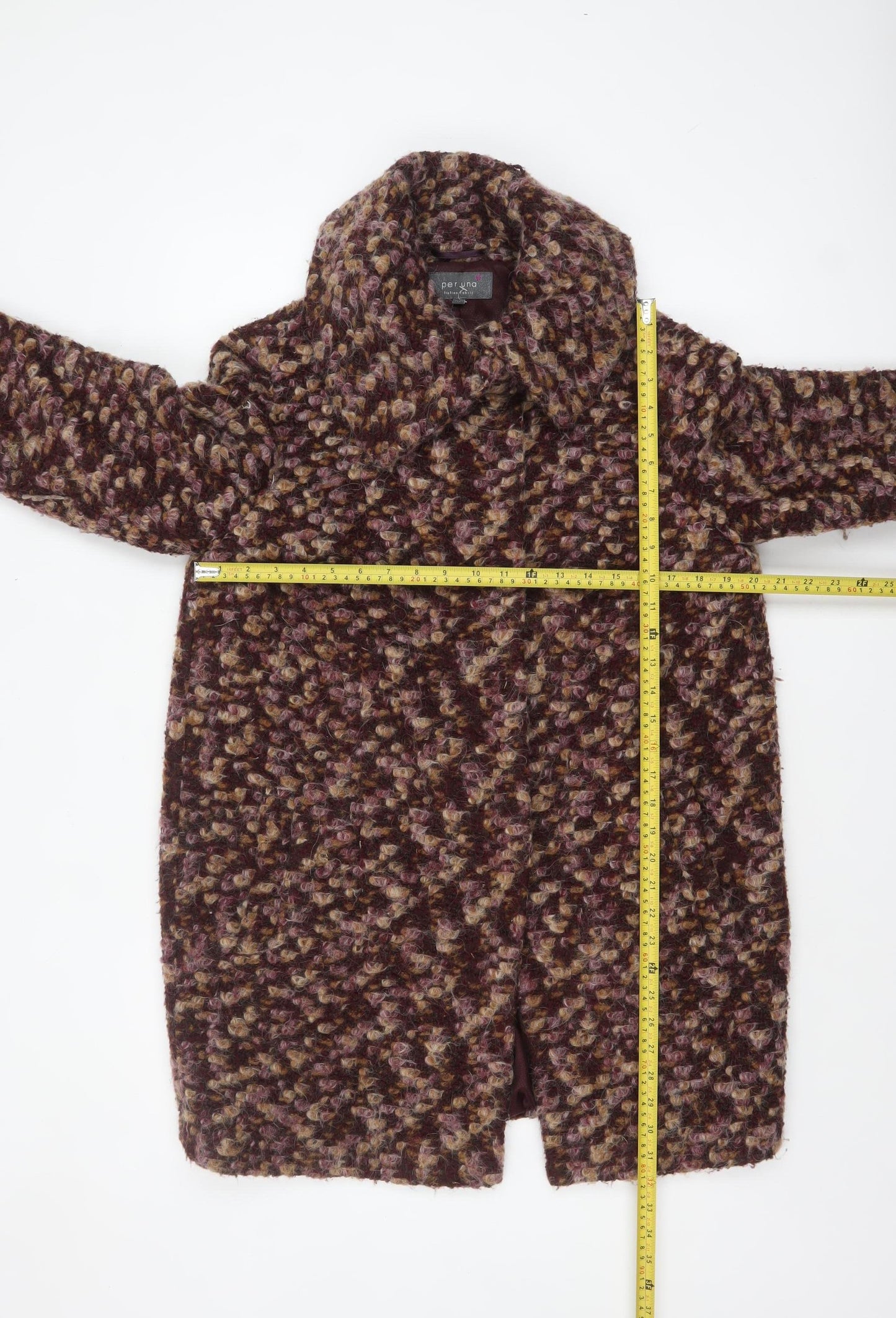 Womens UK Size 14 Marks and Spencer Brown Overcoat