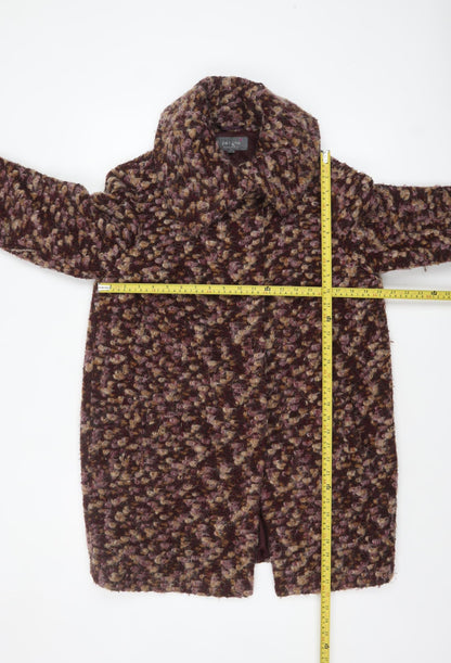 Womens UK Size 14 Marks and Spencer Brown Overcoat
