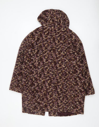 Womens UK Size 14 Marks and Spencer Brown Overcoat