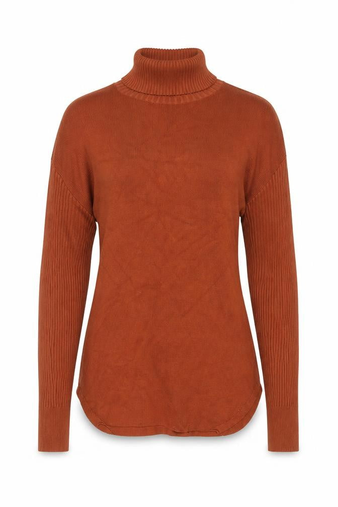 Womens UK Size S nu-in Brown Pullover Jumper