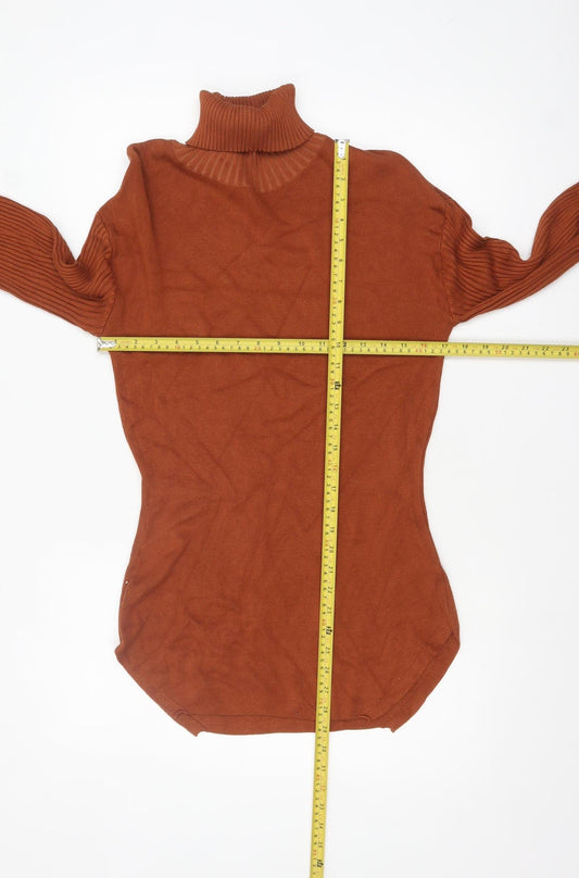 Womens UK Size S nu-in Brown Pullover Jumper