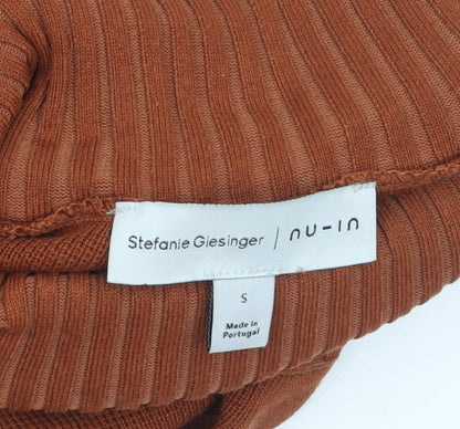 Womens UK Size S nu-in Brown Pullover Jumper