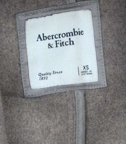 Womens UK Size XS Abercrombie & Fitch Beige Overcoat